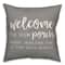 18" x 18" Welcome to Our Porch Versatile Throw Pillow